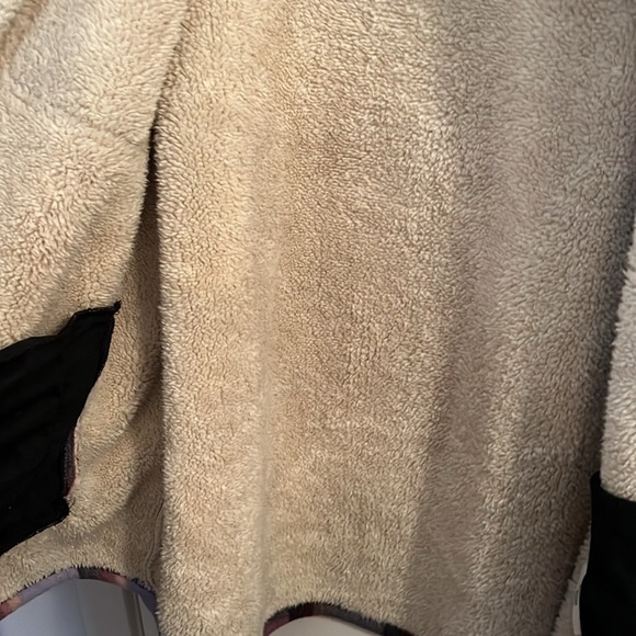 SAGE shacket women’s XXL purple checkered thick Sherpa-like lining - Picture 11 of 14